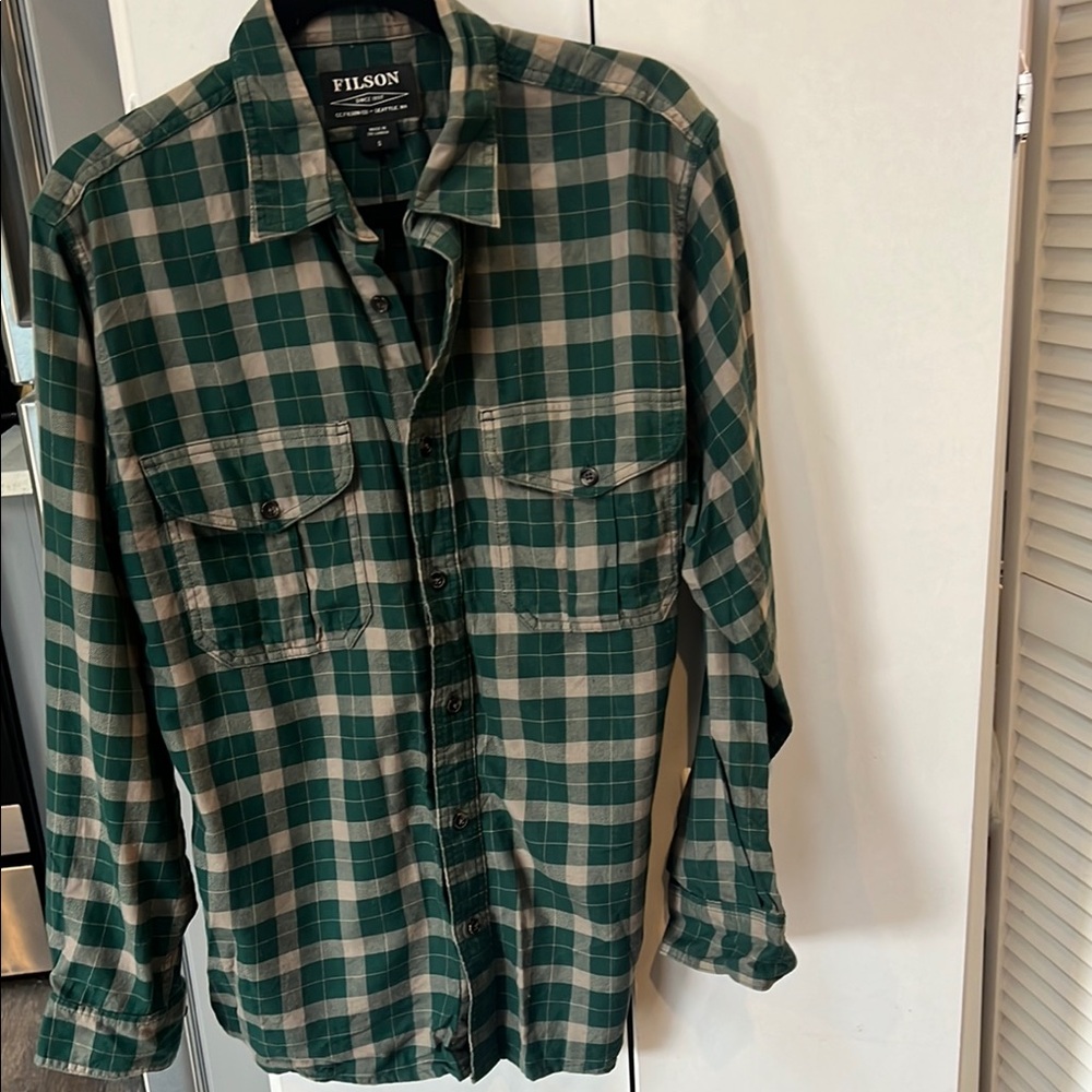 Filson Green Plaid Men's Shirt